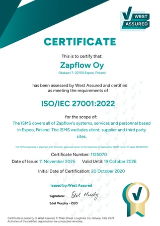 ISO certification PNG