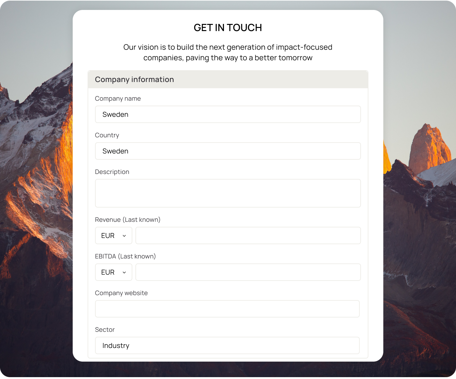 dealflow - webform